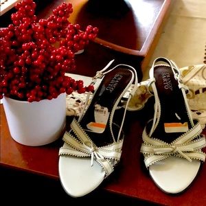 Franco sarto off white kitten heels size 9